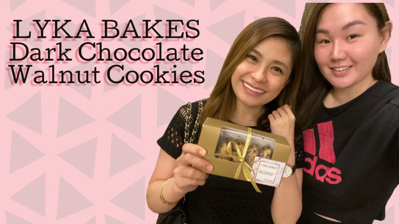 FOOD REVIEW LYKA BAKES DARK CHOCOLATE WALNUT COOKIES YouTube