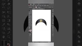 Twisted 3D Circle Icon Design in Illustrator #shorts #illustrator