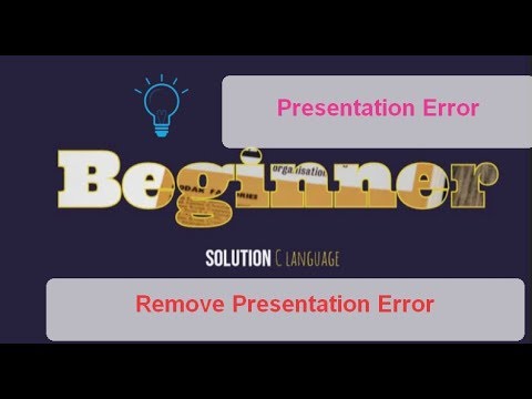 online judge presentation error