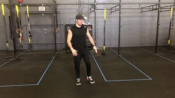 Burpee broad jump to reverse bear crawl