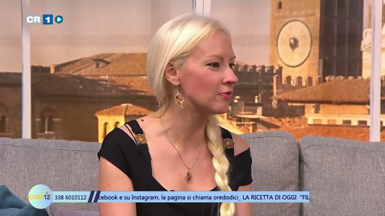Dominika Zamara, ospite del programma ORE 12, TV Cremona 1