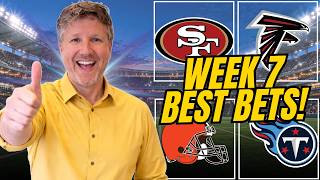 NFL Week 7 BEST Bets! 49ers vs Falcons + Browns vs Titans | NFL Betting Preview