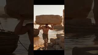 Giants in Ancient Egypt? Mysterious Beings Unloading Stones from Ships! #egyptology #ancientegypt