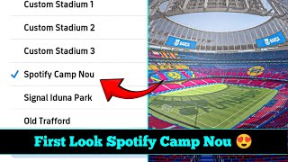 Camp Nou Is Finally Added Efootball Stadium First Look