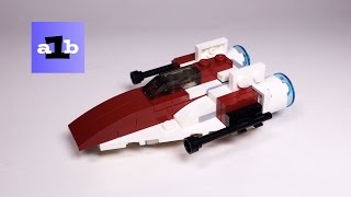 LEGO STAR WARS 30272 A-Wing Starfighter Mini Time Lapse Build