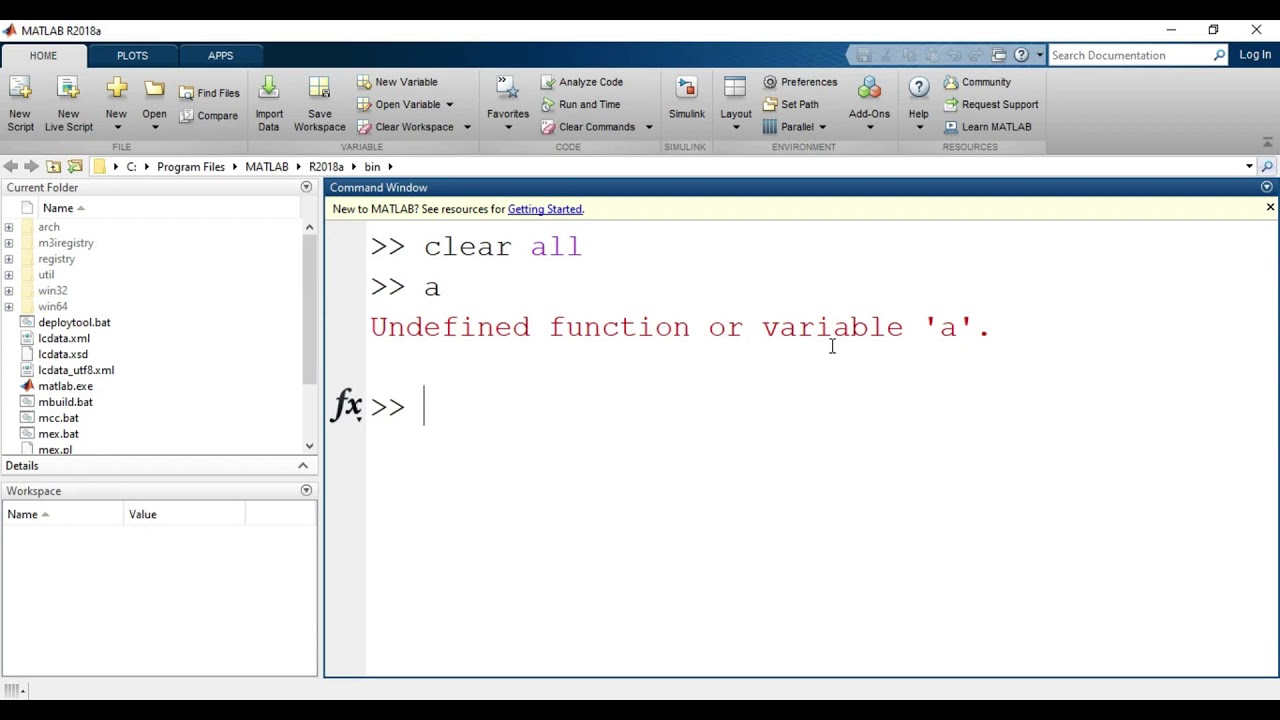 [ Matlab ] Lecture 1 Clc,Close All,Clear All,Command Window