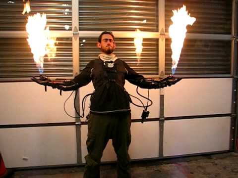 Flame glove system demo
