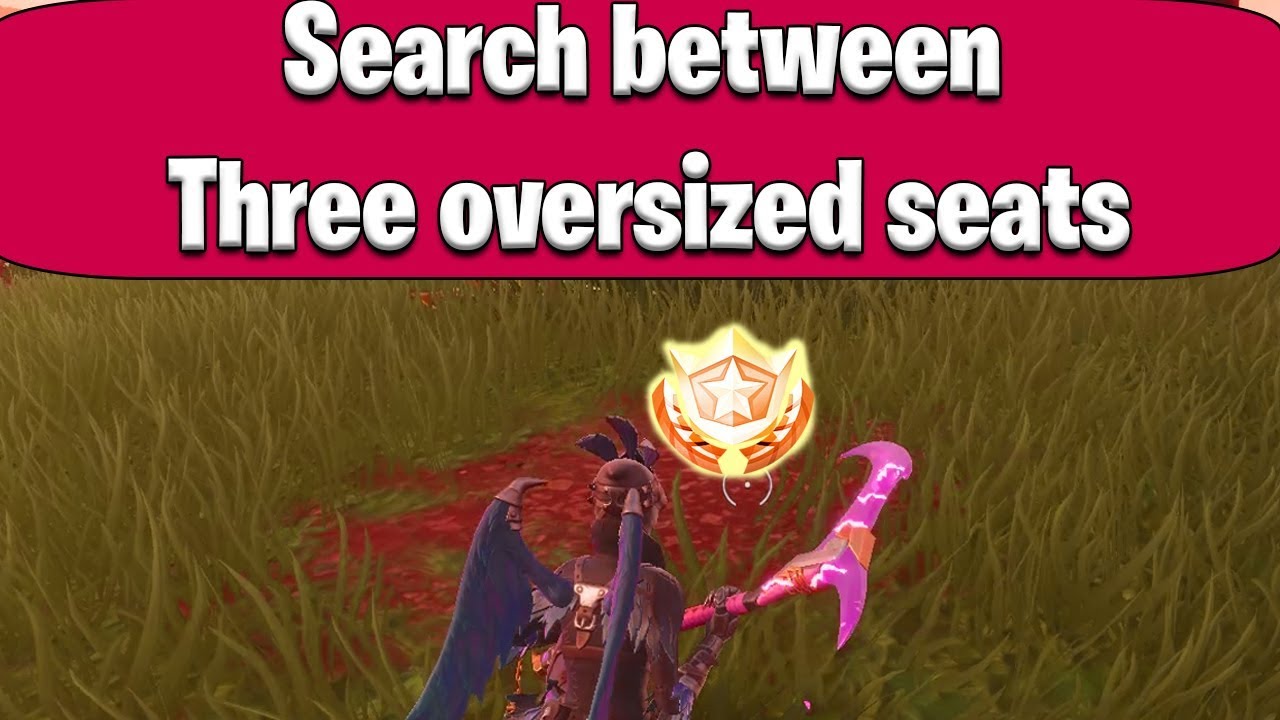 search between three oversized seats location week 8 season 5