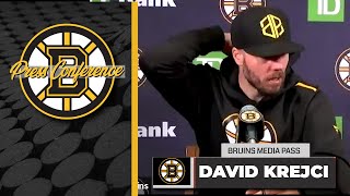 David Krejci Postgame Interview | Bruins vs Devils