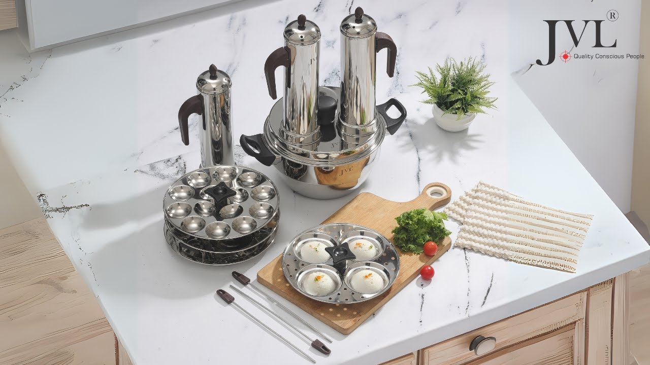 JVL Multi purpose Puttu Maker Set - YouTube