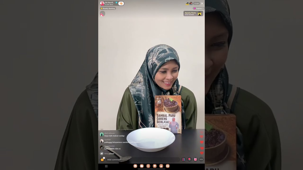 Live Tiktok Siti Nordiana 25 October 2023