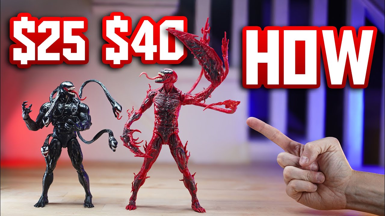 Venom & Carnage Marvel Legends have an INCREDIBLE Value for their Price! - Shooting & Reviewing