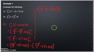 39th video: MAT183 - Definite Integral