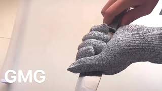 GMG Anti Cut Proof Gloves HPPE EN388 ANSI Anti-cut Level 5 Safety Work Gloves