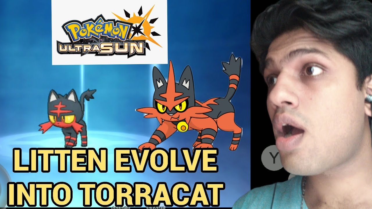 POKEMON ULTRA SUN | LITTEN EVOLVE INTO TORRACAT 😁|