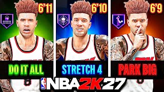 THE TOP 3 BIGMAN BUILDS IN NBA 2K27!