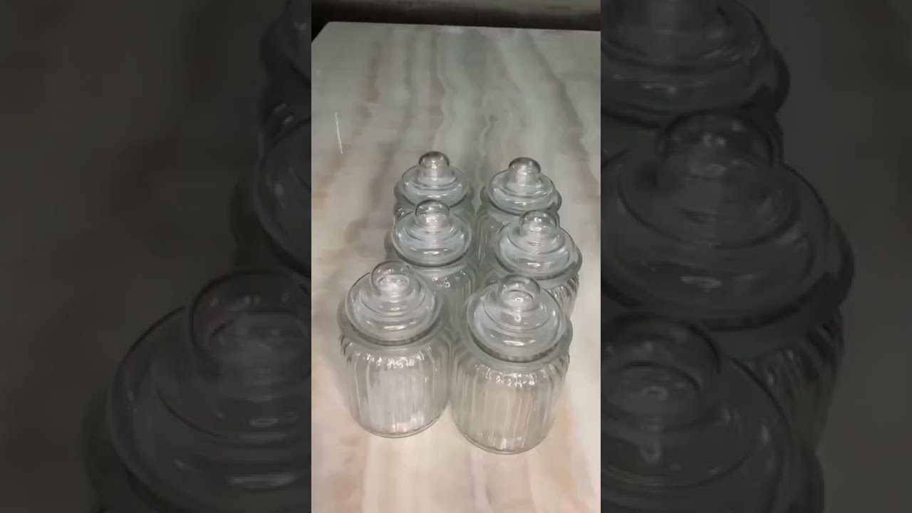 Home Centre Mimosa Storage Glass Jars Set Of 6 Pcs 250 Ml Transparent Shorts Ytshorts
