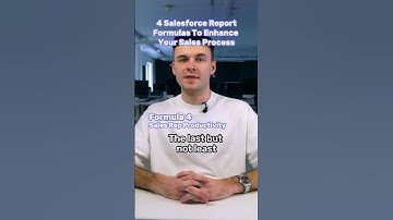 #Salesforce Report Formulas To Enhance Your Sales Process | 4. Sales Rep Productivity