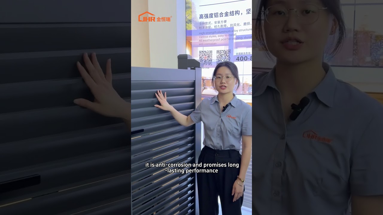 ALUMINUM LOUVER PEDESTRIAN GATE