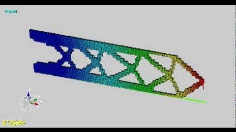 Topology optimization OC Cantilever 100x20