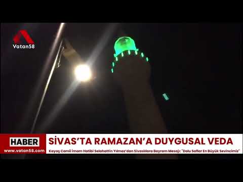 Sivas’ta Ramazan’a Duygusal Veda: Son Teravih Namazında Saflar Doldu Taştı!