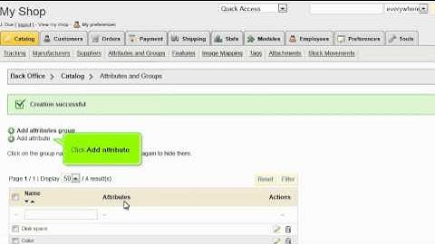 How to setup product attributes in PrestaShop | FastDot Cloud Hosting