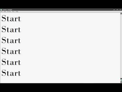 How to Create a FIle that Makes your Computer Crash Using Notepad