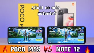 Comparativa de Rendimiento Xiaomi Redmi NOTE 12 vs POCO M5s✔️ Snapdragon 685 vs Helio G95🔥Fortnite😱