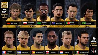 PES 21 CONVERSIONS PROJECT: PART III • FIFA FACES // FACEPACK 6 - FIFA 23 Men's Legends &amp; Managers