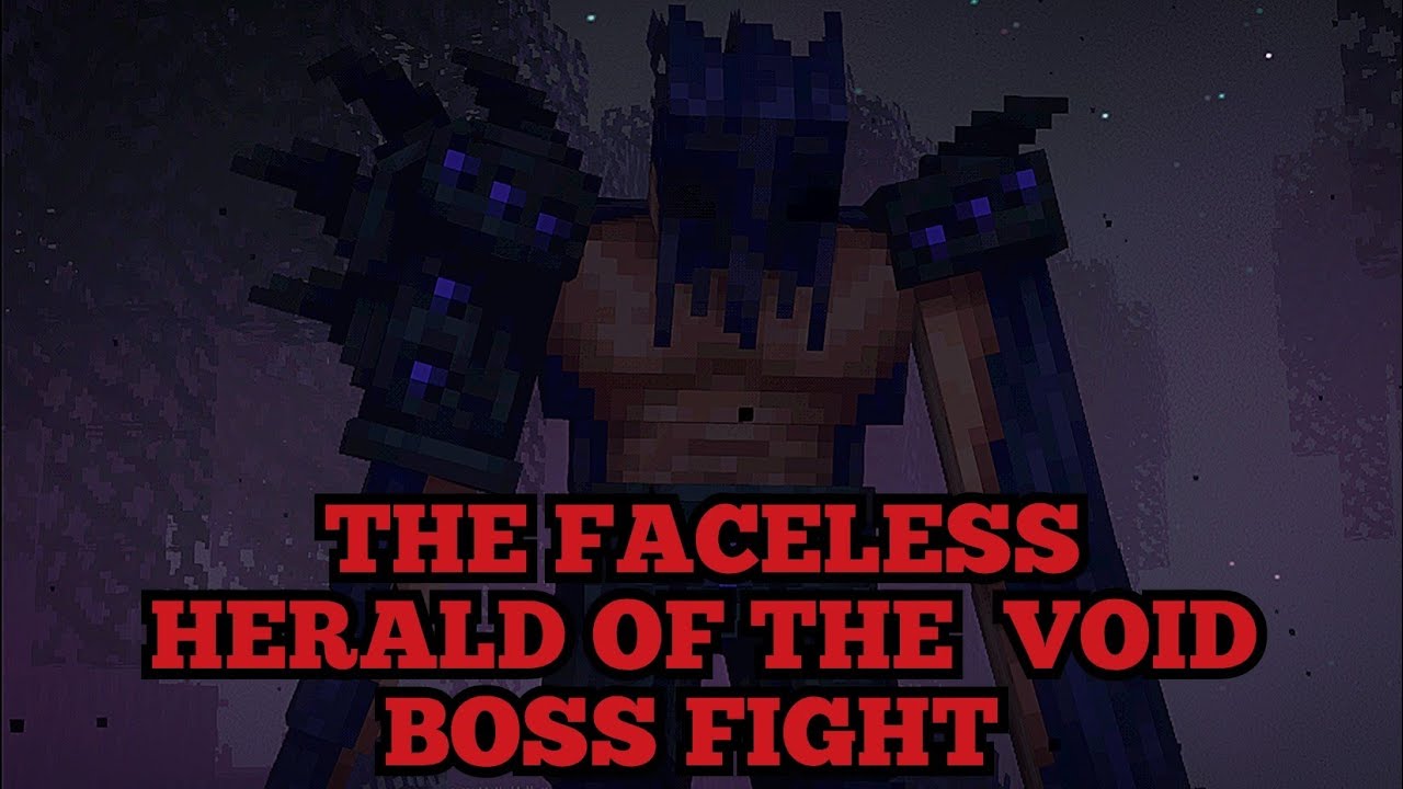 Minecraft Eldritch End: The Faceless, Herald of the Void Boss Fight ( 1 ...