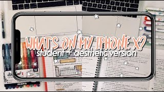 WHATS ON MY IPHONE X 2019 ☆ student edition