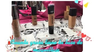 CUANTA GRASA TIENEN TUS BASES DE MAQUILLAJE ?