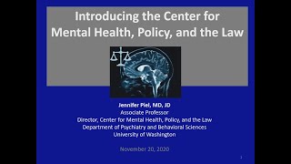 Introducing the Center for Mental Health, Policy, and the Law