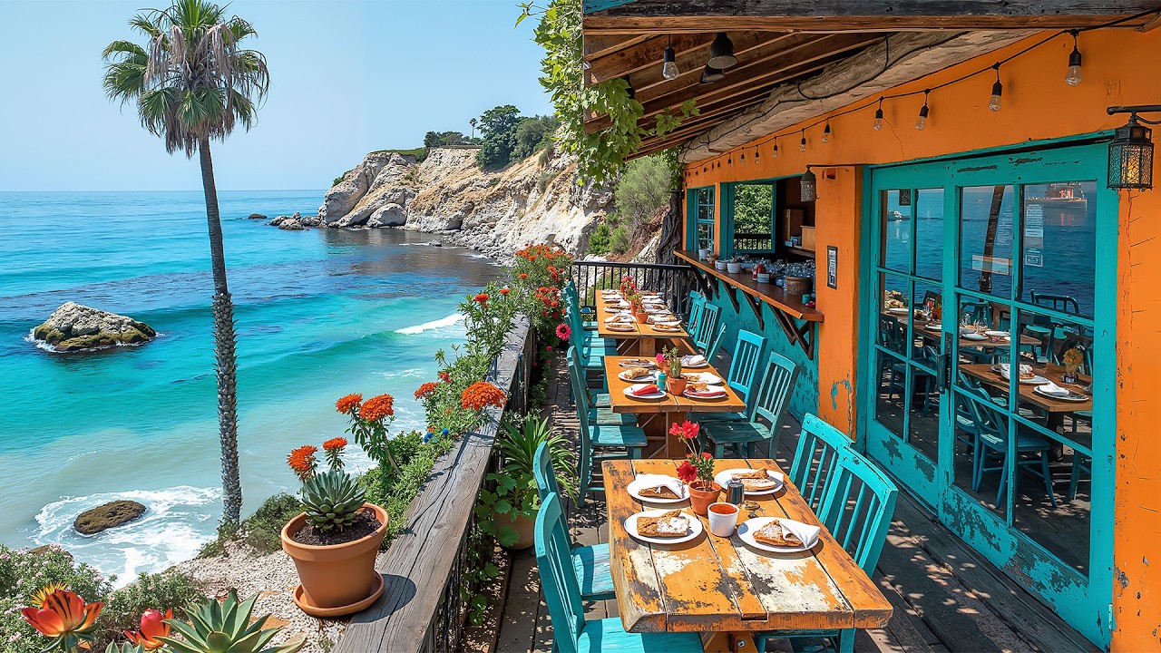 Positive Valentine Jazz & Ocean Wave Sounds 🌊 A Romantic Bossa Nova Playlist for the Perfect Chill