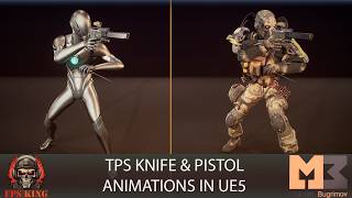 Knife&Pistol Animations In UE5