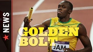 Usain Bolt and Jamaican 4x100 Team win Gold, U.S. Team wins Silver