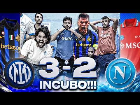 😱 NIGHTMARE!!! INTER 3-2 NAPOLI | LIVE REACTION NAPOLETANI HD