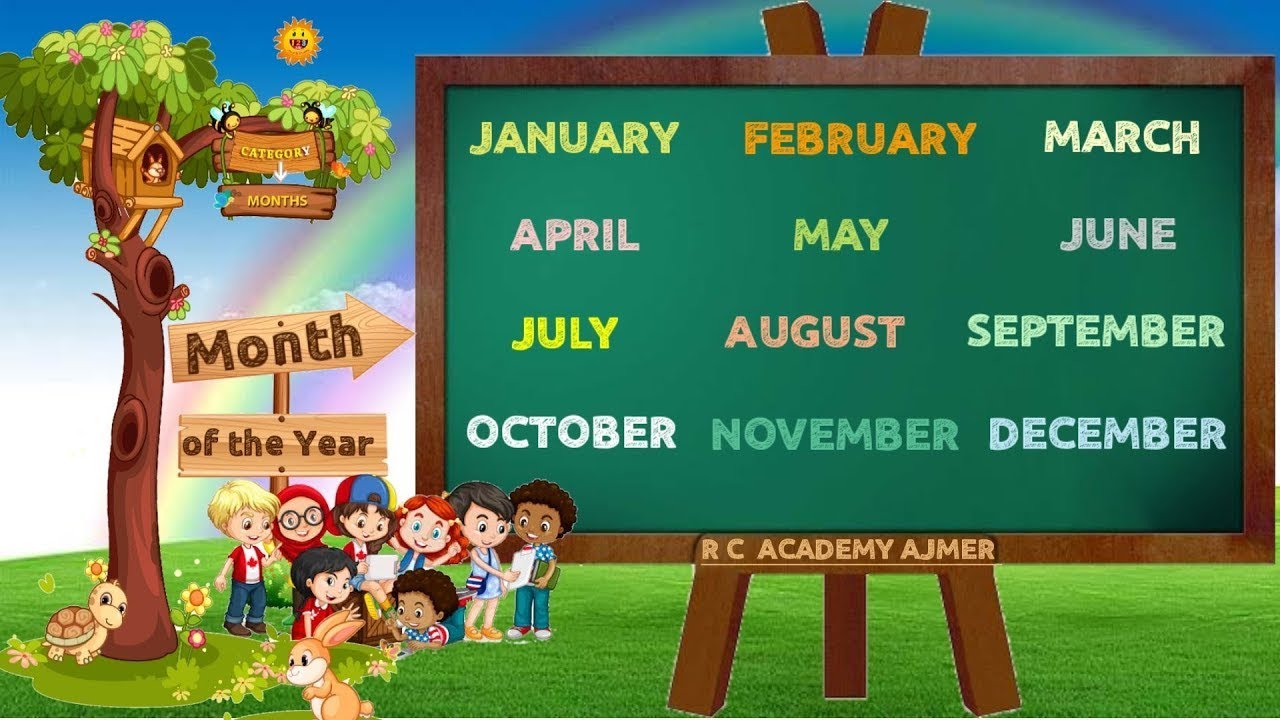 Months name with spelling | 12 month name       