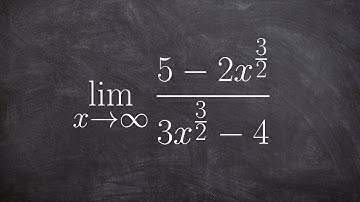 Evaluating the limit at infinity when the degrees are equal numerator, denominator