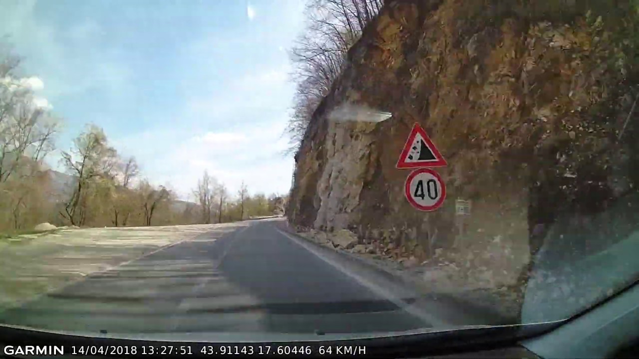 DRIVE #125: Jajce-Donji Vakuf-Prozor-Jablanica (Bosnia and Herz.) (timelapse 4x) *Read Description*