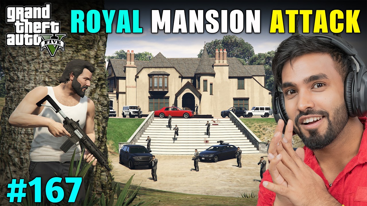 THE BIGGEST MANSION ATTACK | GTA 5 GAMEPLAY #167