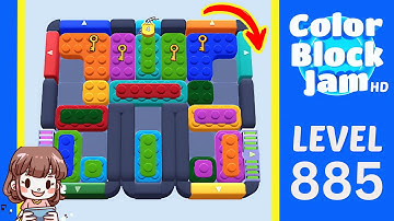Color Block Jam Level 885 Solution Walkthrough