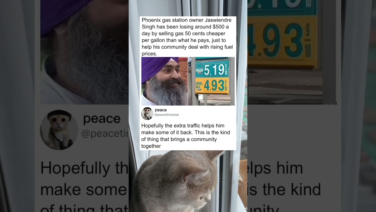 Владелец этой заправки продает топливо ниже себестоимости, чтобы помочь