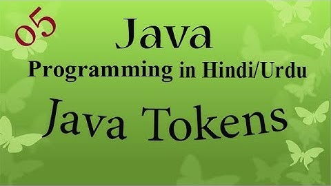 5 java programming  java Tokens