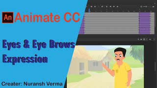 Animate CC: Eye & Eye brows Expression | Animate CC | Nuransh Animator |