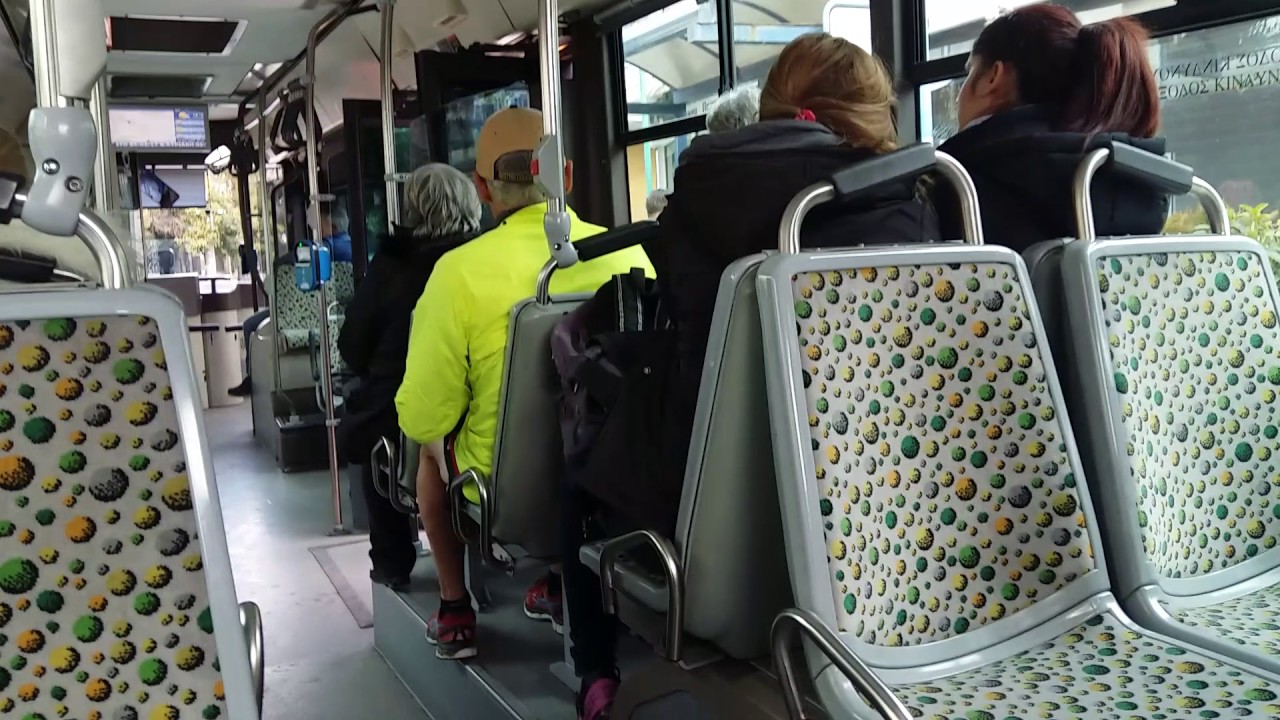 Athens Bus:Ride on an Iveco-Irisbus Citelis 3rd generation CNG (natural gas)