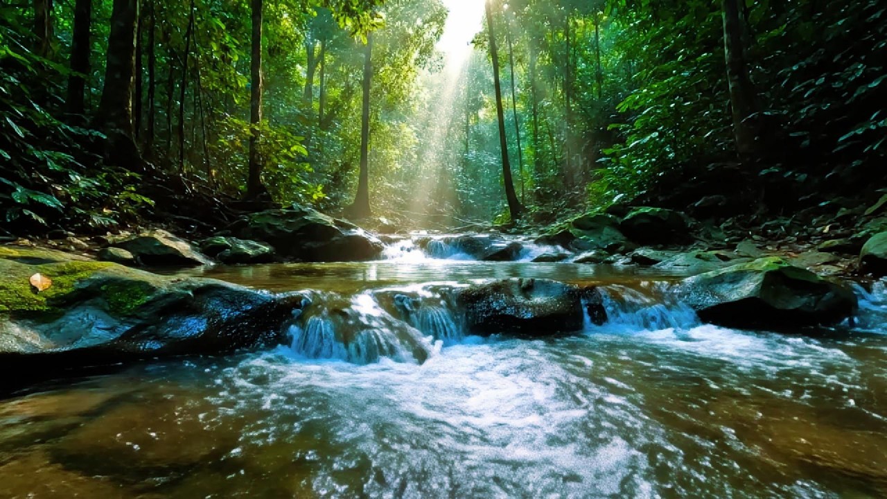 Deep Jungle River 🌿 Calm Nature Sounds for Relaxation