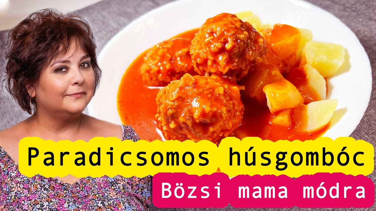 Mamakonyhája - Paradicsomos húsgombóc főtt burgonyával