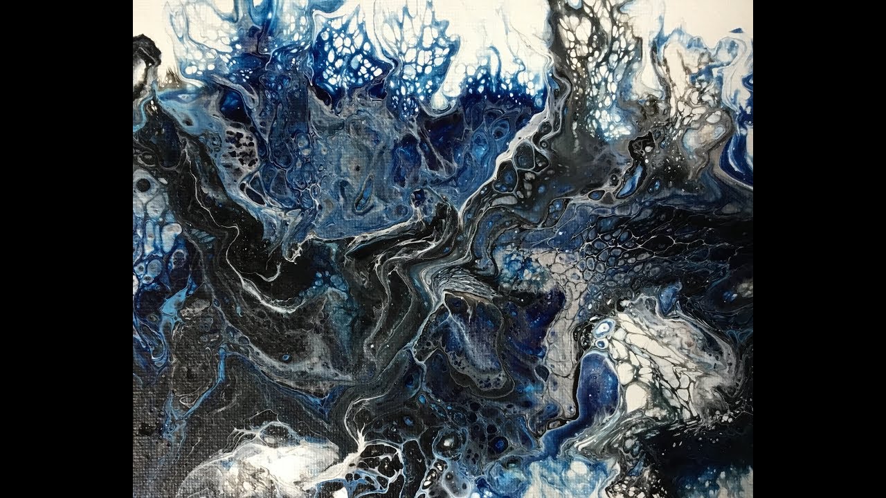 (240) Flip and Drag Acrylic Pouring - YouTube
