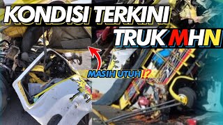 KONDISI TERKINI TRUK MHN YANG LAKA DI TOL JOMBANG